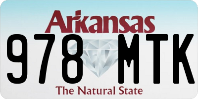 AR license plate 978MTK