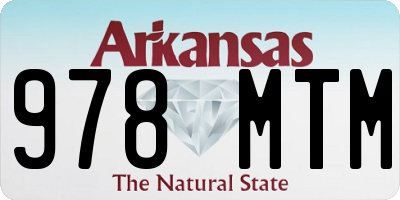 AR license plate 978MTM