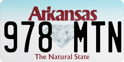 AR license plate 978MTN