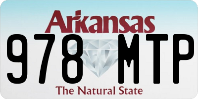 AR license plate 978MTP