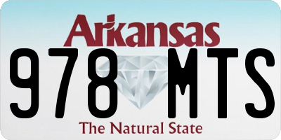AR license plate 978MTS