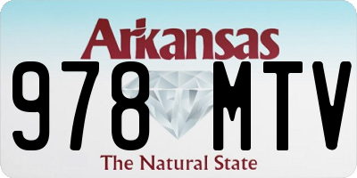 AR license plate 978MTV