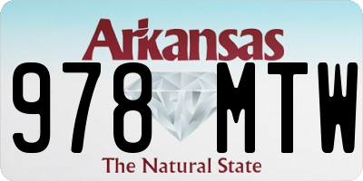 AR license plate 978MTW