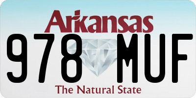 AR license plate 978MUF