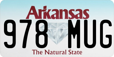 AR license plate 978MUG