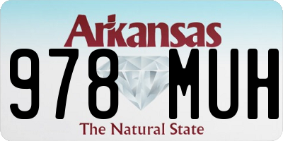 AR license plate 978MUH