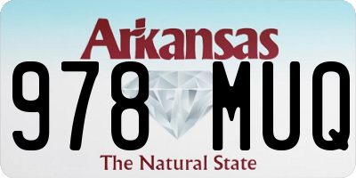 AR license plate 978MUQ