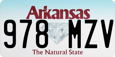 AR license plate 978MZV