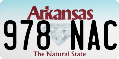 AR license plate 978NAC