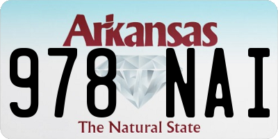 AR license plate 978NAI
