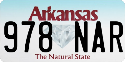 AR license plate 978NAR