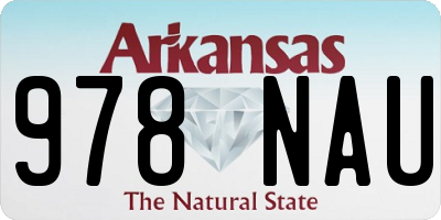 AR license plate 978NAU