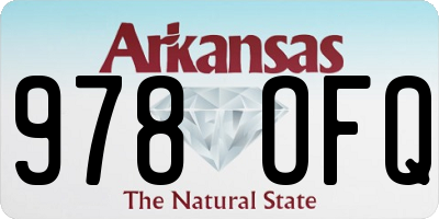 AR license plate 978OFQ