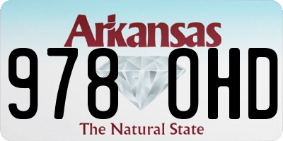 AR license plate 978OHD