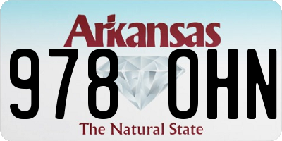 AR license plate 978OHN