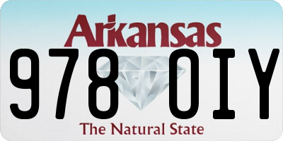 AR license plate 978OIY
