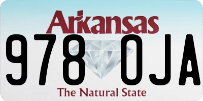 AR license plate 978OJA