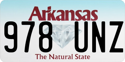 AR license plate 978UNZ