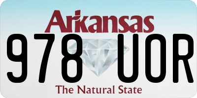 AR license plate 978UOR