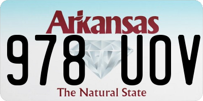 AR license plate 978UOV