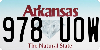 AR license plate 978UOW