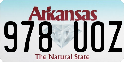 AR license plate 978UOZ