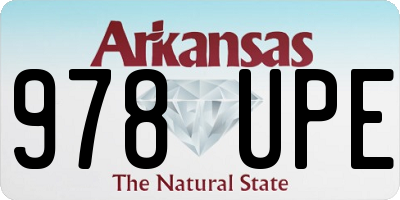 AR license plate 978UPE