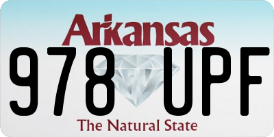 AR license plate 978UPF