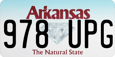 AR license plate 978UPG