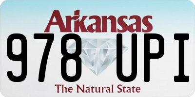 AR license plate 978UPI