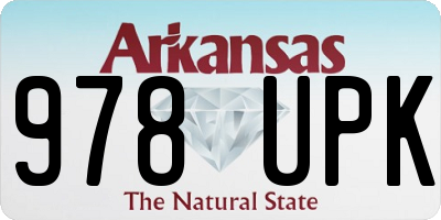 AR license plate 978UPK