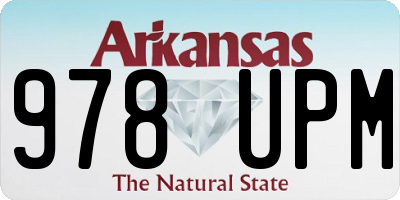 AR license plate 978UPM