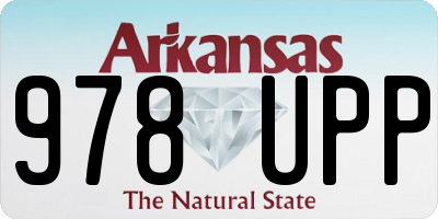 AR license plate 978UPP