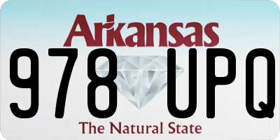 AR license plate 978UPQ