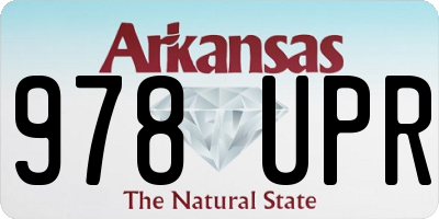 AR license plate 978UPR