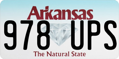 AR license plate 978UPS