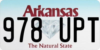 AR license plate 978UPT