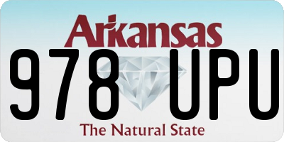 AR license plate 978UPU