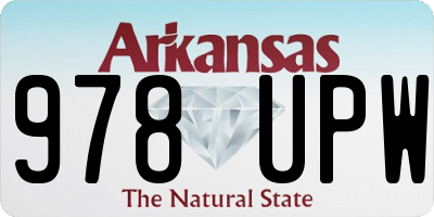 AR license plate 978UPW
