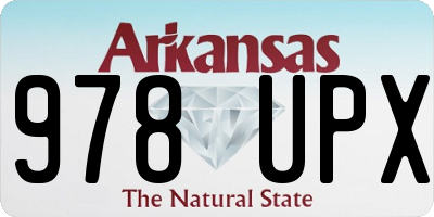 AR license plate 978UPX