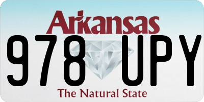 AR license plate 978UPY