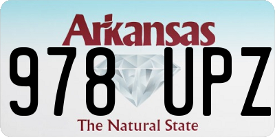 AR license plate 978UPZ