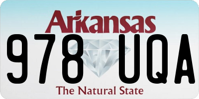 AR license plate 978UQA