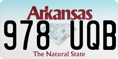 AR license plate 978UQB