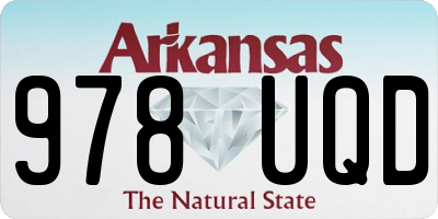 AR license plate 978UQD