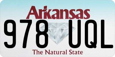 AR license plate 978UQL