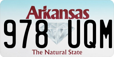 AR license plate 978UQM