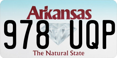 AR license plate 978UQP