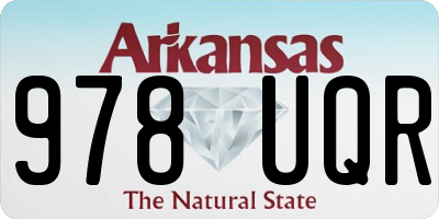 AR license plate 978UQR
