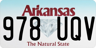 AR license plate 978UQV